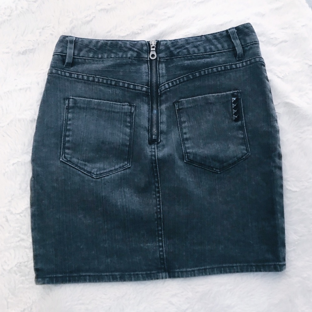 Obey Denim Mini Skirt